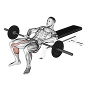 Tumbado lifting (on hip) con barra