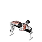 Press sit-up con barra