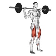Posterior zancada con barra