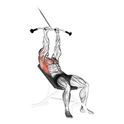 Inclinado pushdown en polea