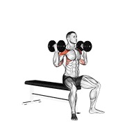 Arnold press v. 2 con mancuerna