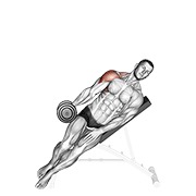 Inclinado one arm elevación lateral con mancuerna