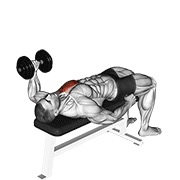 Tumbado one arm press v. 2 con mancuerna