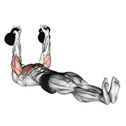 Alternating press on floor con kettlebell