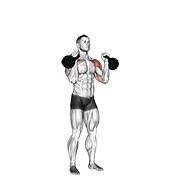 Alternating press con kettlebell