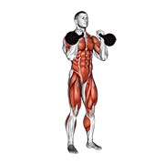 Double jerk con kettlebell