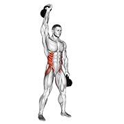 Double windmill con kettlebell