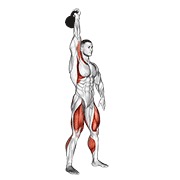 One arm jerk con kettlebell