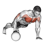 Flexión medicine ball