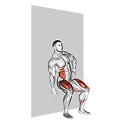 Sentado side crunch (wall)