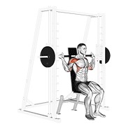 Behind neck press multipower