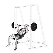 Inclinado reverse-grip press multipower