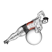 Con lastre side bend (on stability ball)
