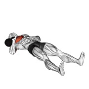 One arm floor press con kettlebell