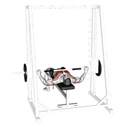 Wide grip press de banca multipower