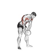 Medicine ball catch and sobre la cabeza throw