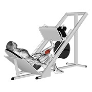 Sled one leg calf press on prensa de piernas