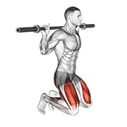 Kneeling jump sentadilla