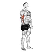 One arm de pie curl con mancuerna