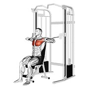 Sentado chest press en polea