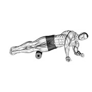 Roller side lat stretch
