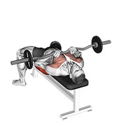 Ez-bar close-grip press de banca