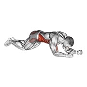 Kneeling plancha tap shoulder (male)