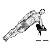 Bodyweight inclinado side plancha