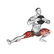 Con lastre cossack squats (male)